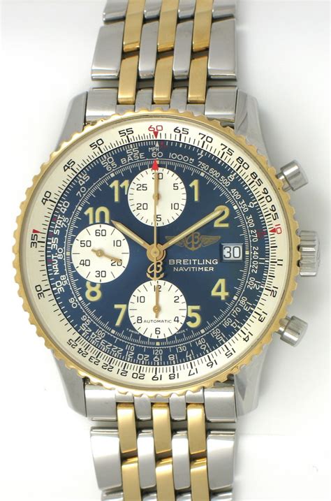 breitling navitimer two tone d13022|breitling old navitimer ii price.